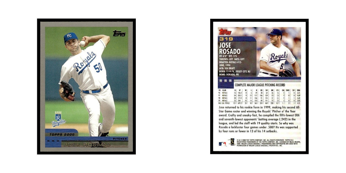 Jose Rosado 2000 Topps #319 Kansas City Royals Baseball Card NM
