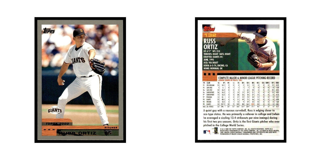 Russ Ortiz 2000 Topps #132 San Francisco Giants Baseball Card NM