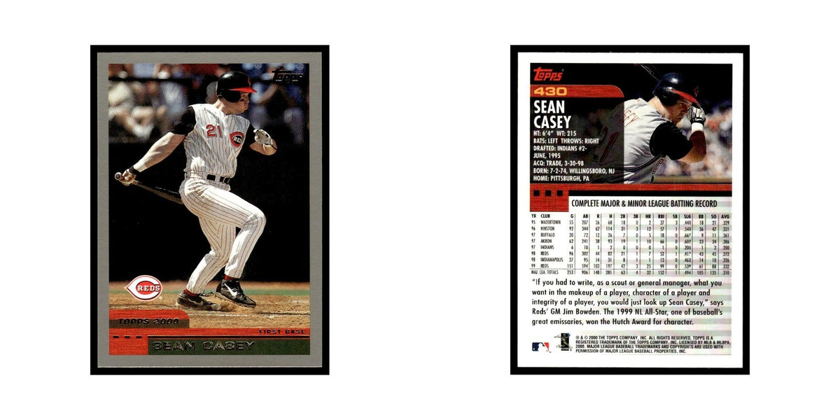 Sean Casey 2000 Topps #430 Cincinnati Reds Baseball Card NM