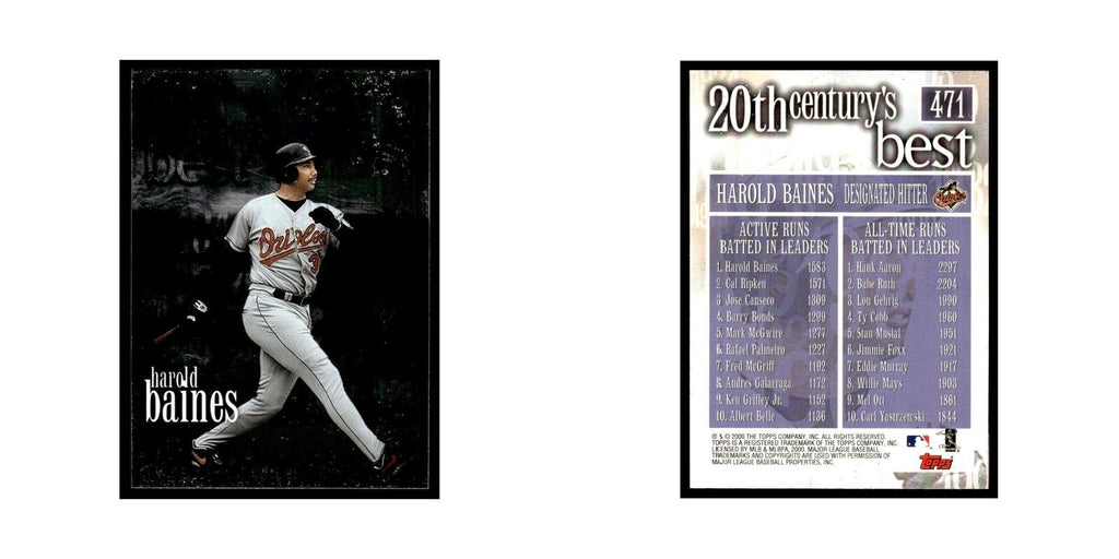 Harold Baines 2000 Topps #471 Baltimore Orioles Baseball Card NM