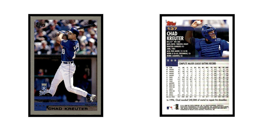 Chad Kreuter 2000 Topps #137 Kansas City Royals Baseball Card NM