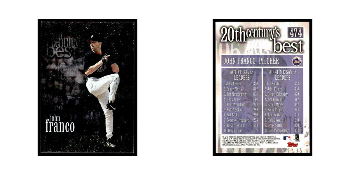 John Franco 2000 Topps #474 New York Mets Baseball Card NM
