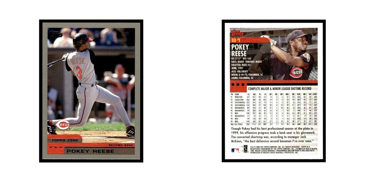 Pokey Reese 2000 Topps #81 Cincinnati Reds Baseball Card NM