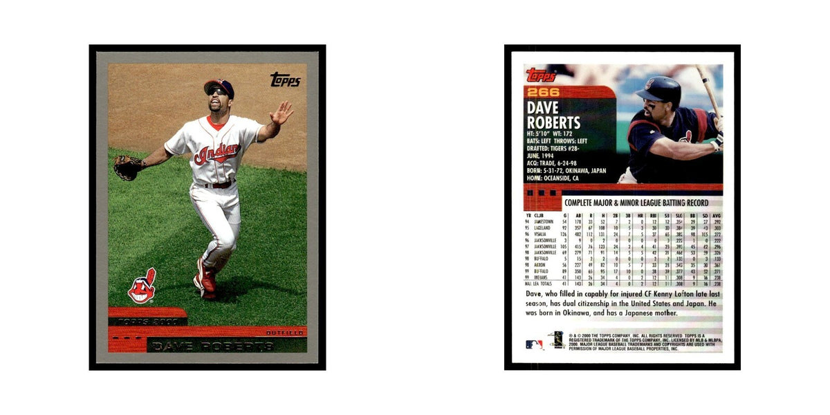 Dave Roberts 2000 Topps #266 Cleveland Indians Baseball Card NM