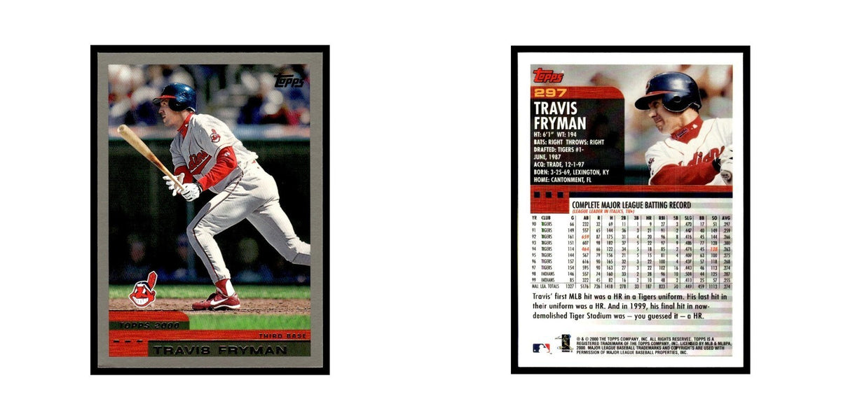 Travis Fryman 2000 Topps #297 Cleveland Indians Baseball Card NM