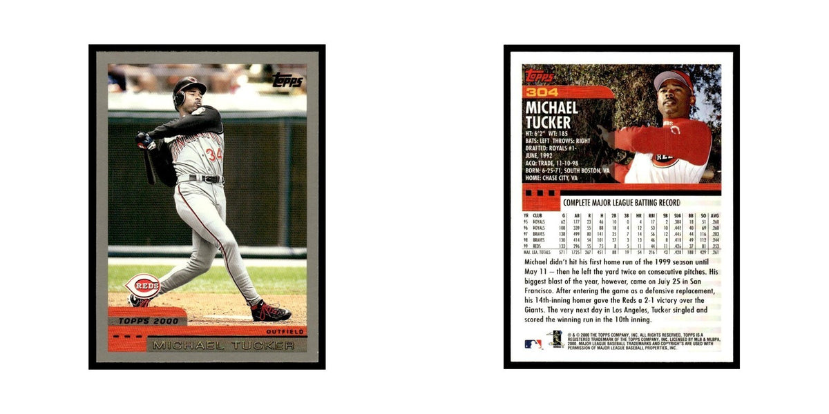 Michael Tucker 2000 Topps #304 Cincinnati Reds Baseball Card NM