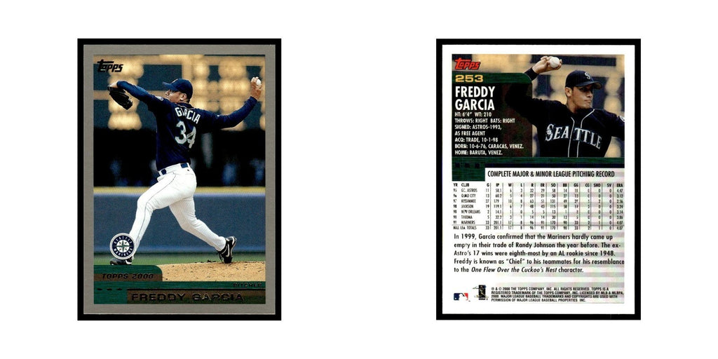 Freddy Garcia 2000 Topps #253 Seattle Mariners Baseball Card NM