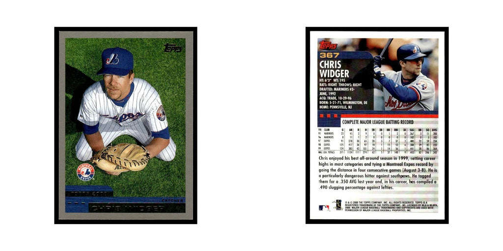 Chris Widger 2000 Topps #367 Montreal Expos Baseball Card NM