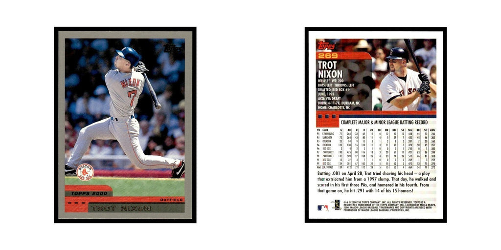 Trot Nixon 2000 Topps #269 Boston Red Sox Baseball Card NM