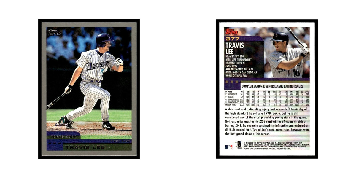 Travis Lee 2000 Topps #377 Arizona Diamondbacks Baseball Card NM