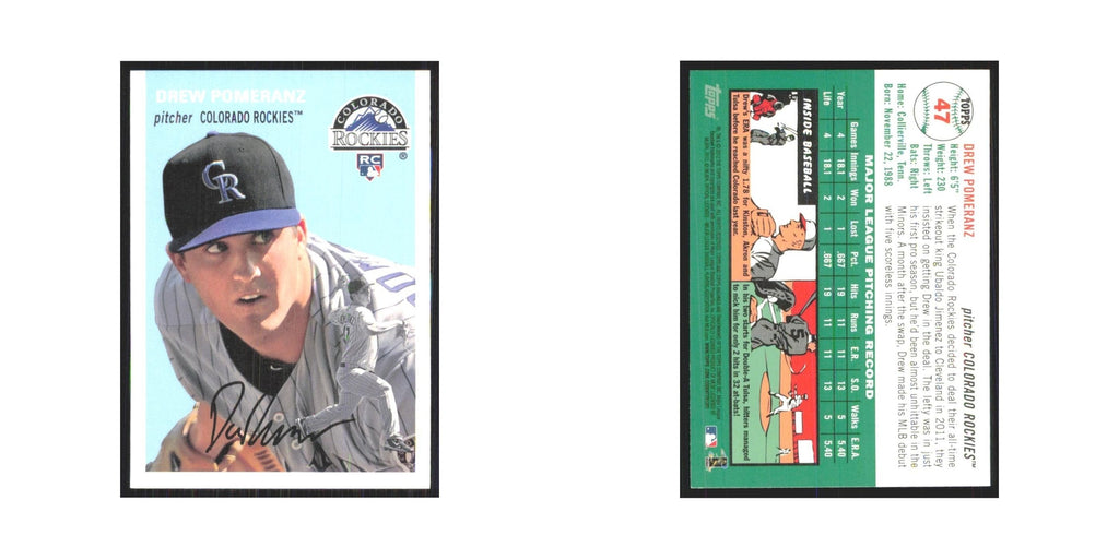 2012 Topps Archives Drew Pomeranz Rockies #47