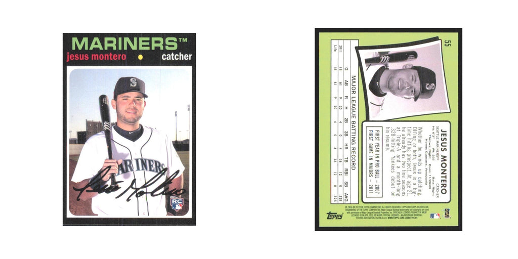 2012 Topps Archives Jesus Montero Mariners #55
