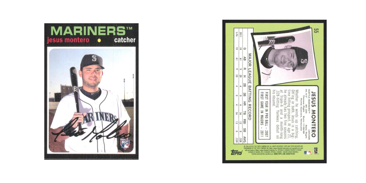 2012 Topps Archives Jesus Montero Mariners #55