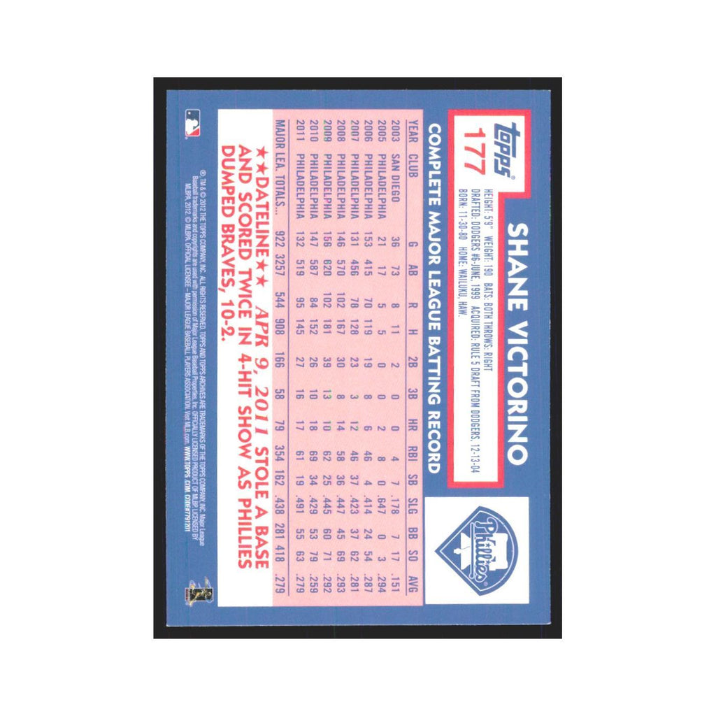 2012 Topps Archives Shane Victorino Phillies #177