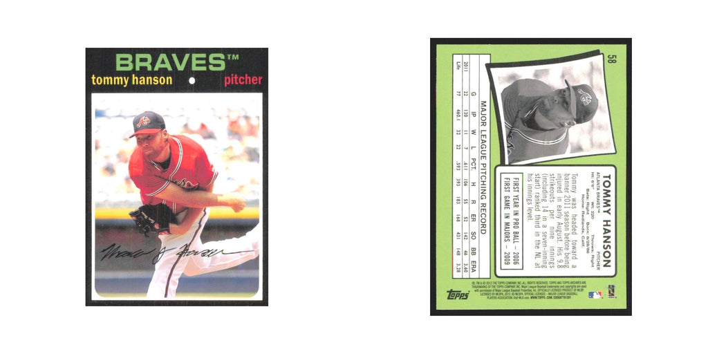 2012 Topps Archives Tommy Hanson Braves #58
