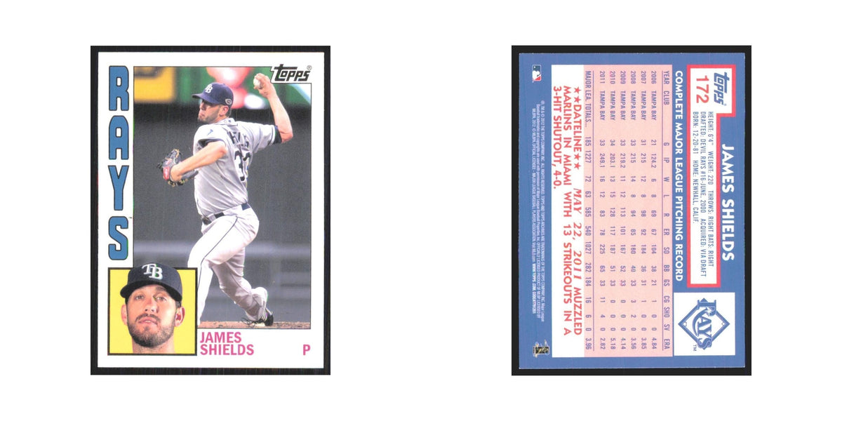 2012 Topps Archives James Shields Rays #172