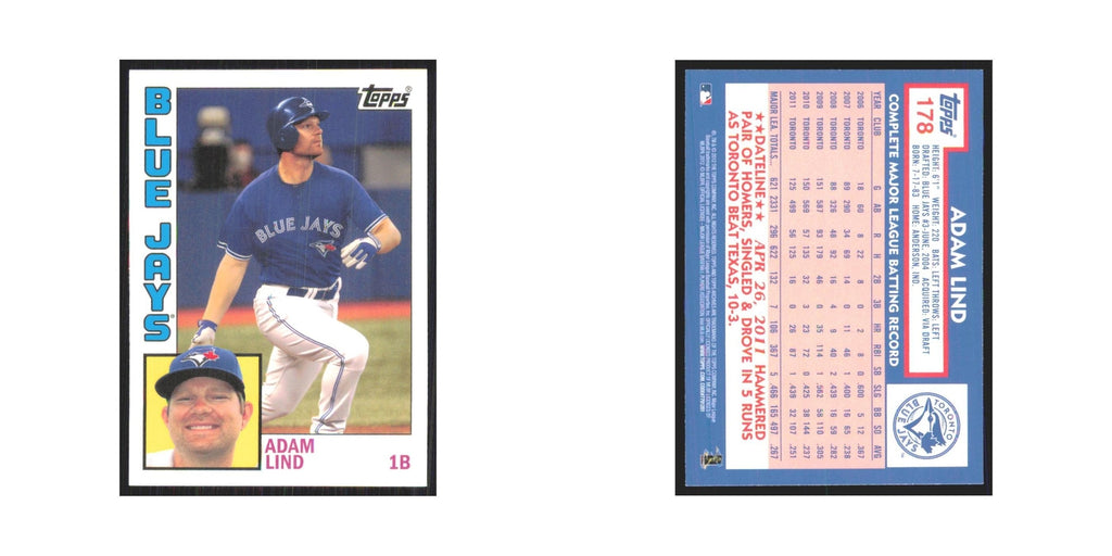 2012 Topps Archives Adam Lind Blue Jays #178