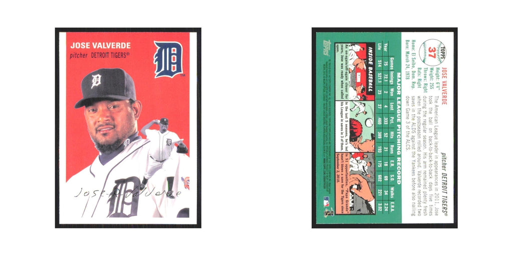 2012 Topps Archives Jose Valverde Tigers #37