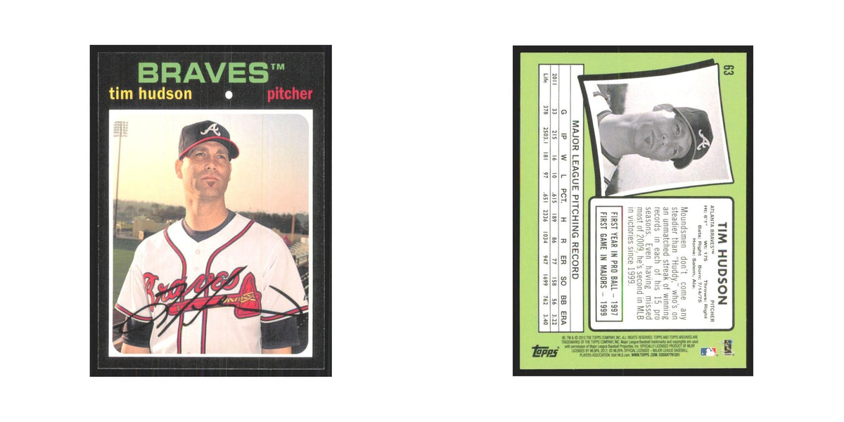 2012 Topps Archives Tim Hudson Braves #63