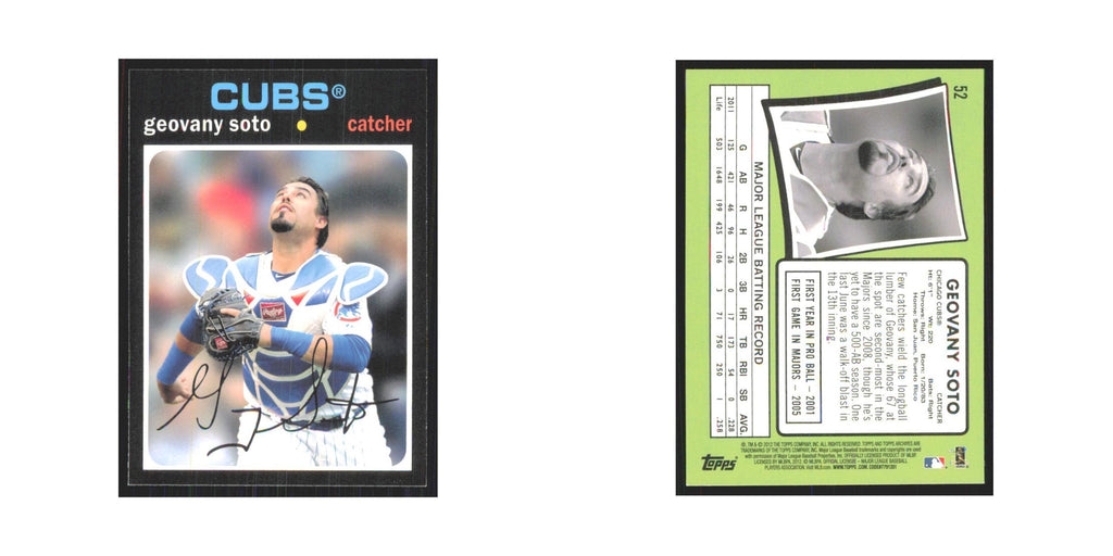 2012 Topps Archives Geovany Soto Cubs #52