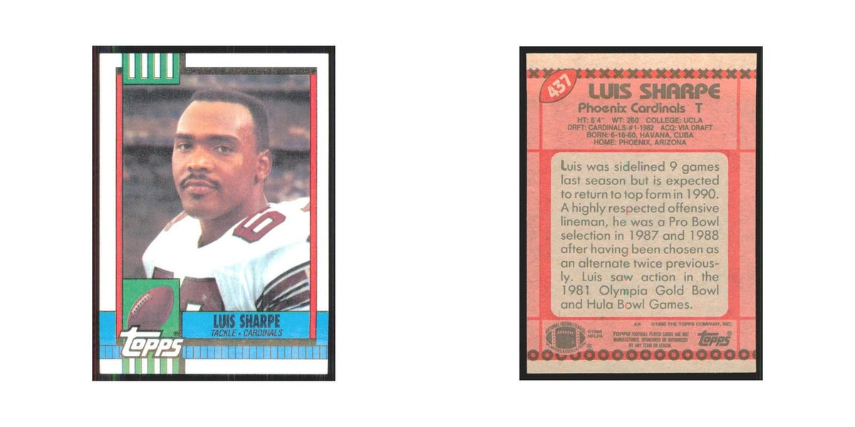 1990 Topps Luis Sharpe Phoenix Cardinals #437