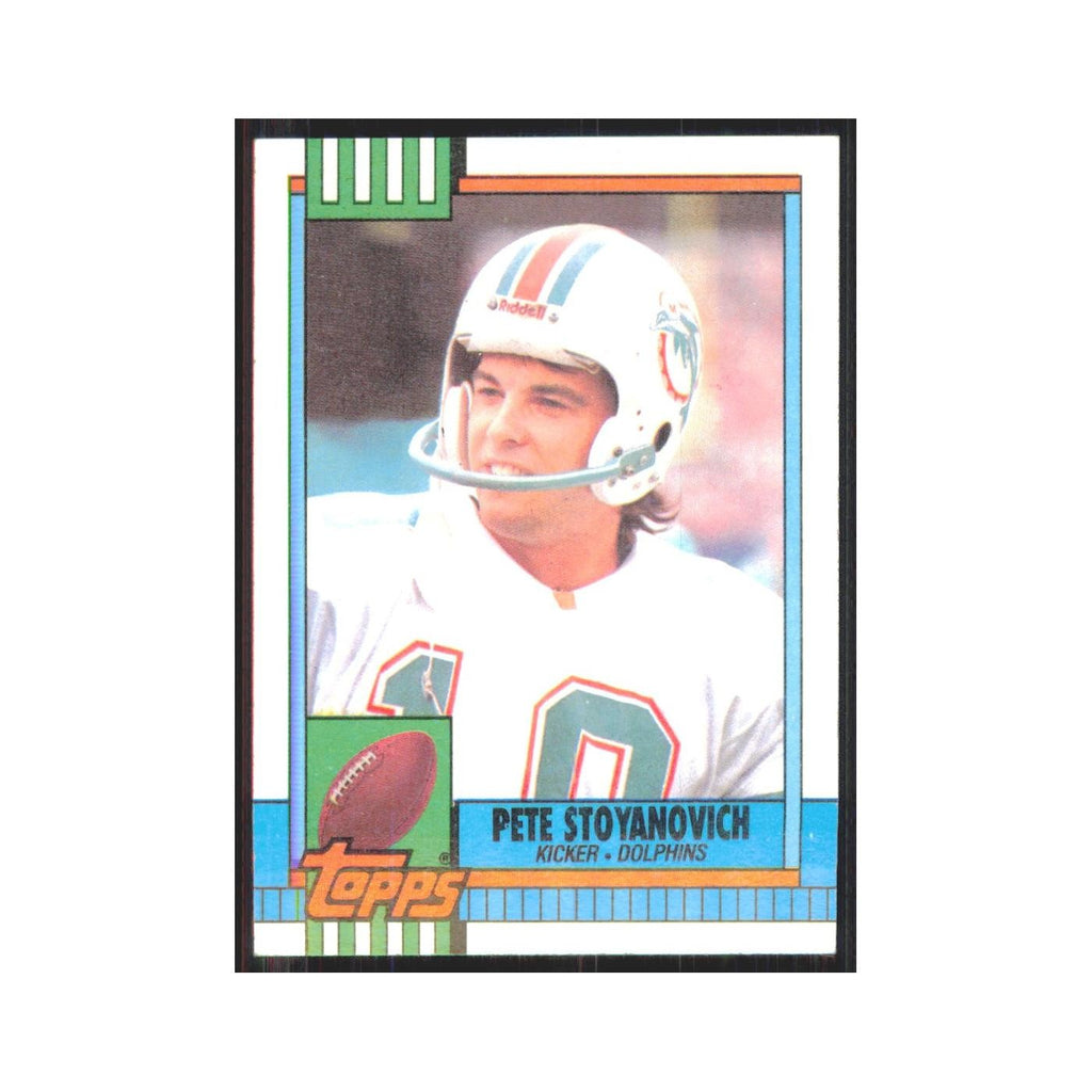 1990 Topps Pete Stoyanovich Dolphins #320