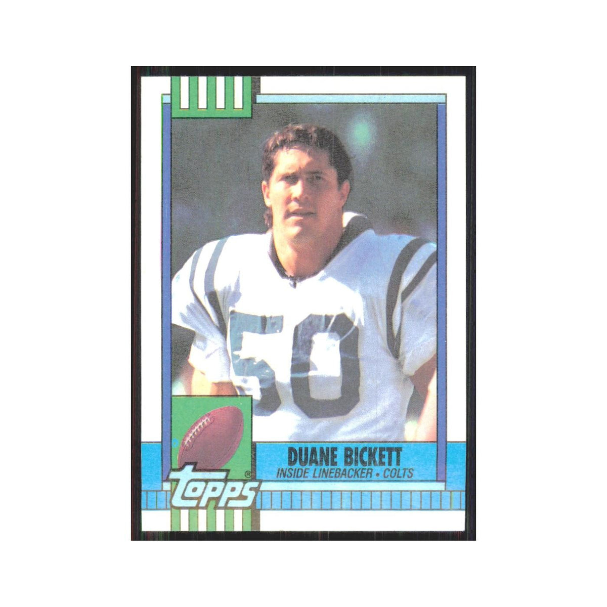 1990 Topps Duane Bickett Colts #314