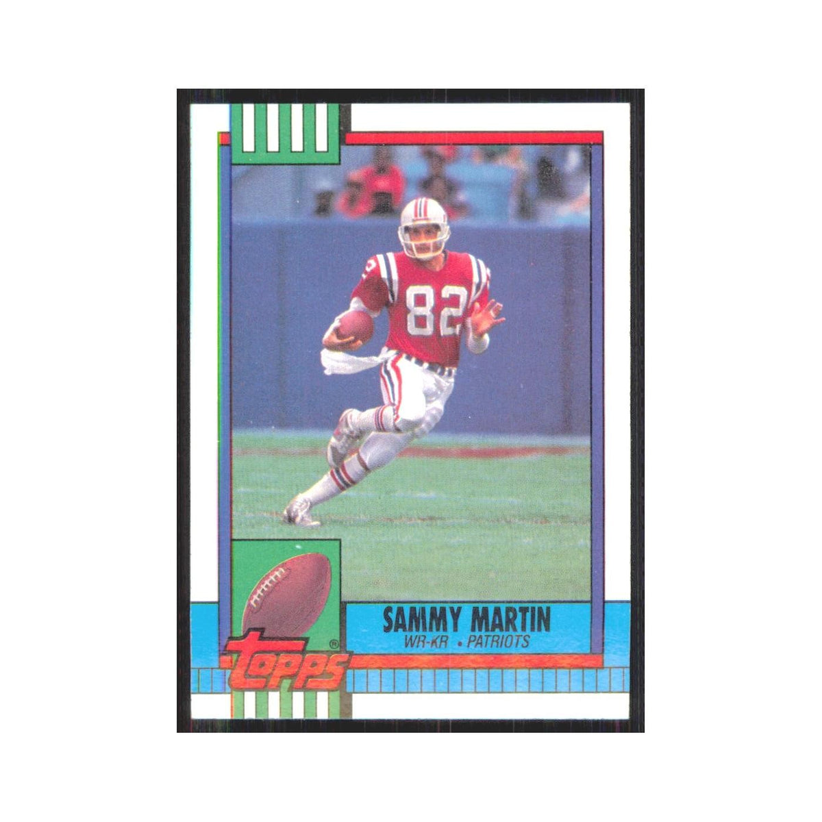 1990 Topps Sammy Martin RC Patriots #422
