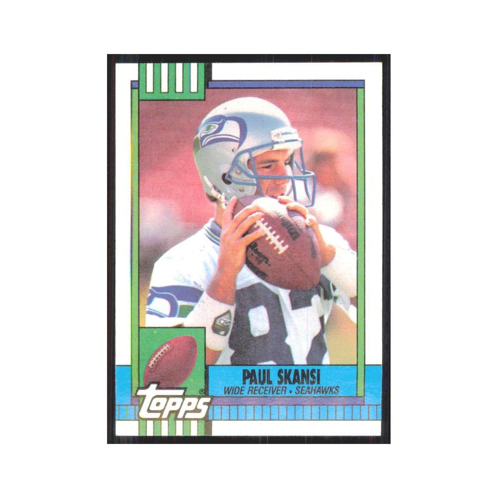 1990 Topps Paul Skansi RC Seahawks #341