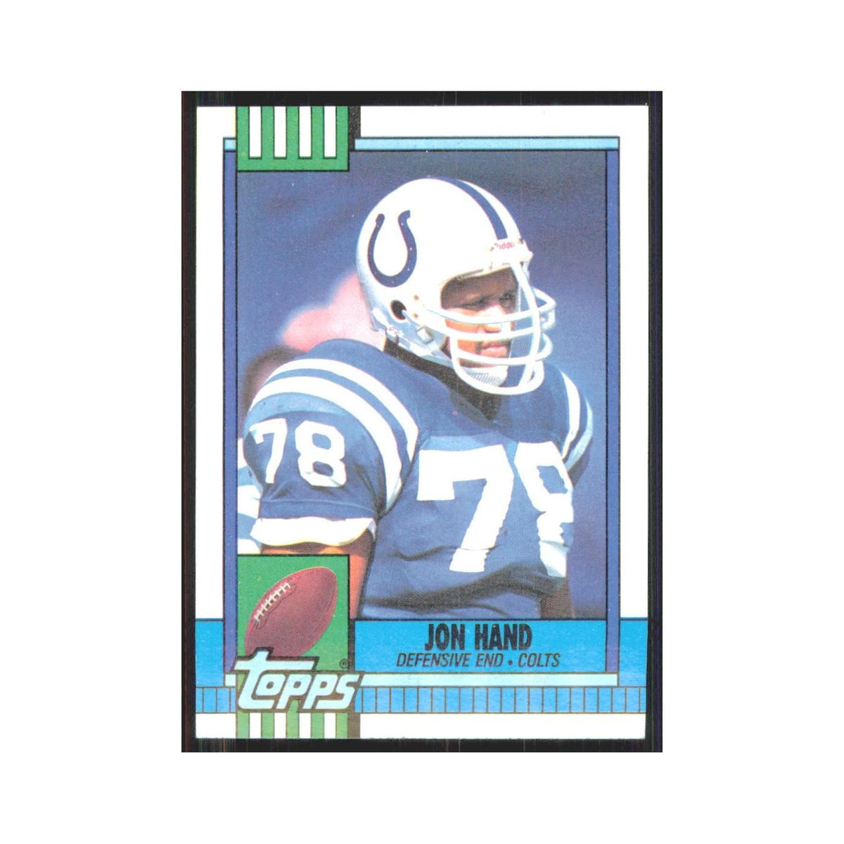 1990 Topps Jon Hand Colts #308
