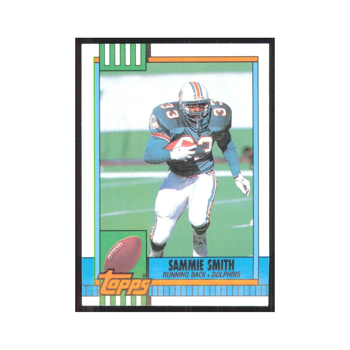 1990 Topps Sammie Smith Dolphins #319