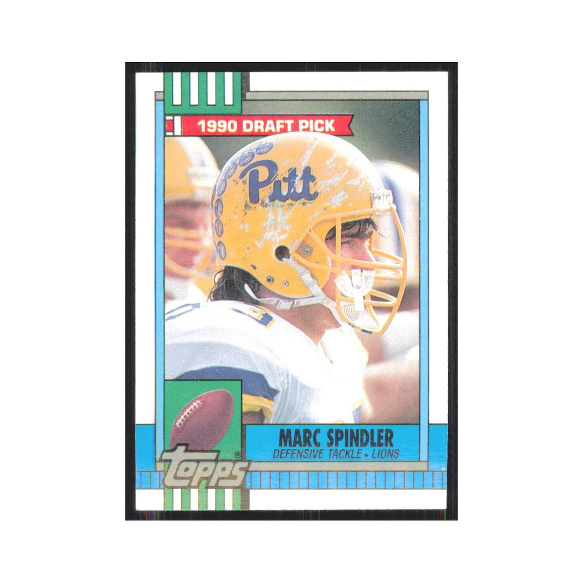 1990 Topps Marc Spindler RC Lions #364