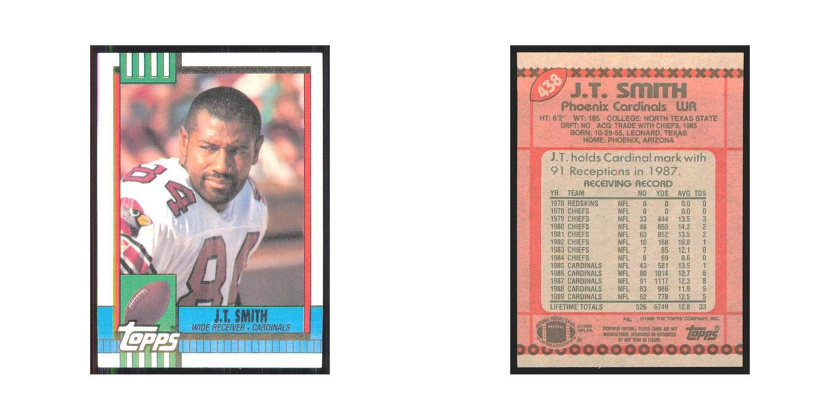 1990 Topps J.T. Smith Phoenix Cardinals #438