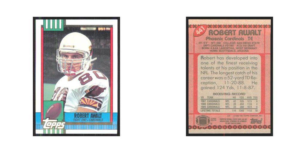1990 Topps Robert Awalt Phoenix Cardinals #441