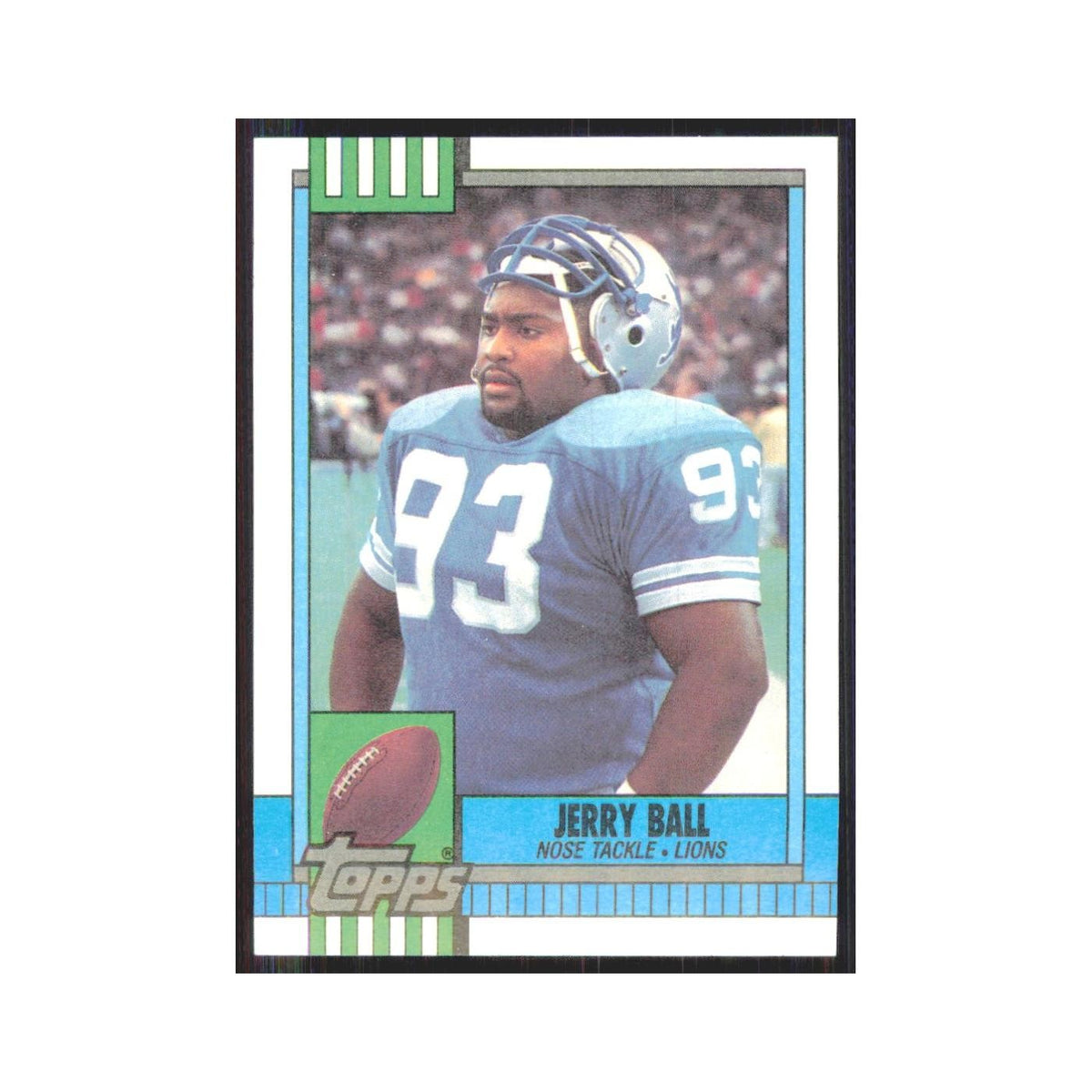 1990 Topps Jerry Ball Lions #355