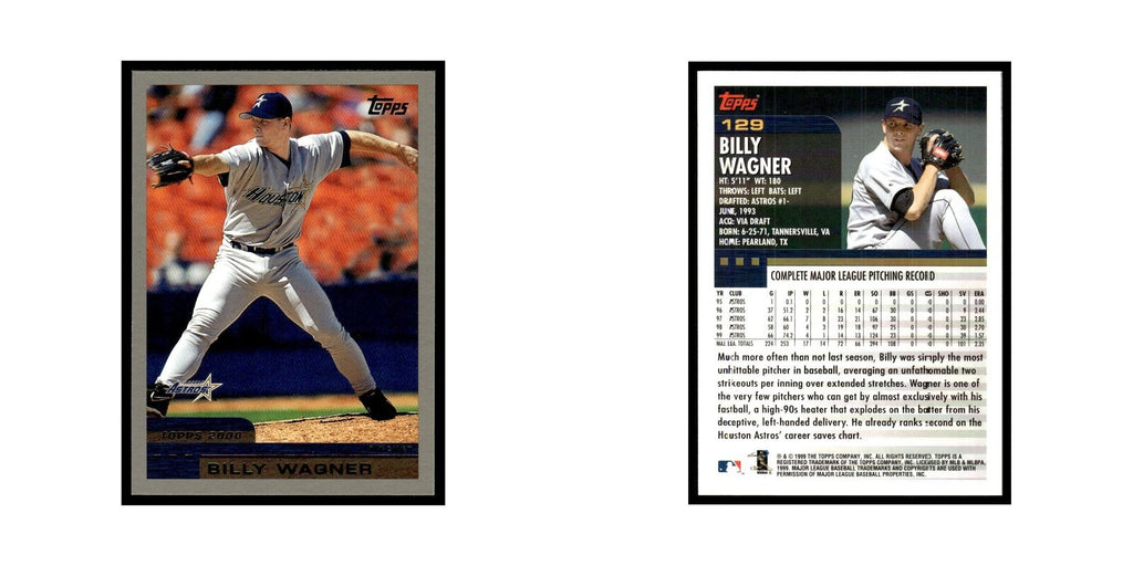 Billy Wagner 2000 Topps #129 Houston Astros Baseball Card NM