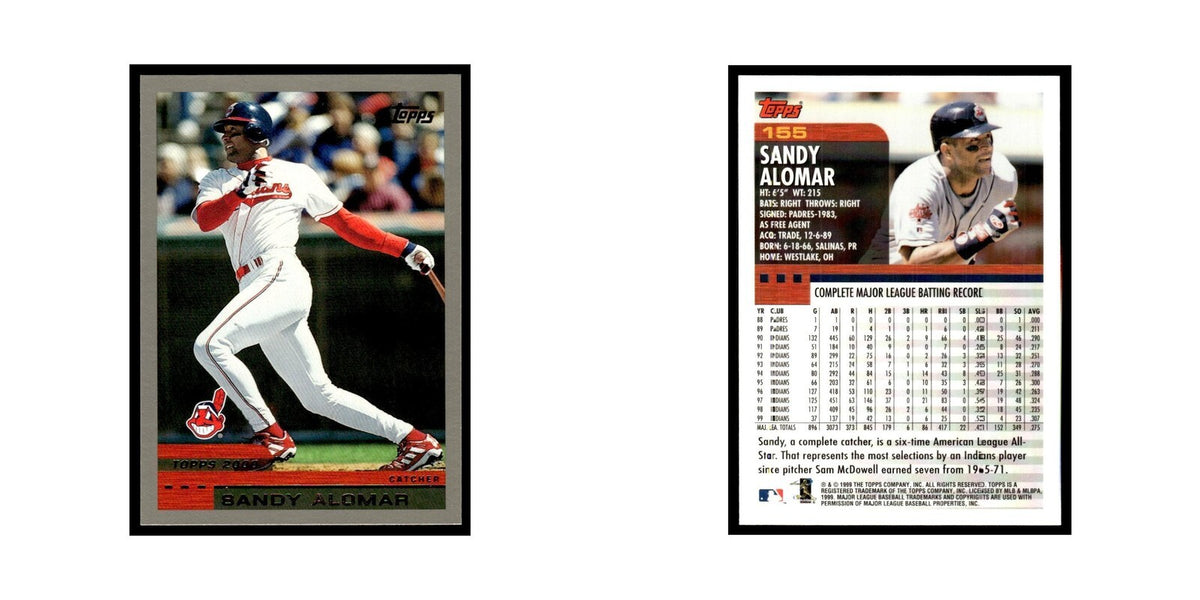 Sandy Alomar Jr. 2000 Topps #155 Cleveland Indians Baseball Card NM