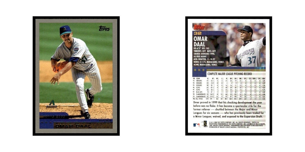 Omar Daal 2000 Topps #32 Arizona Diamondbacks Baseball Card NM
