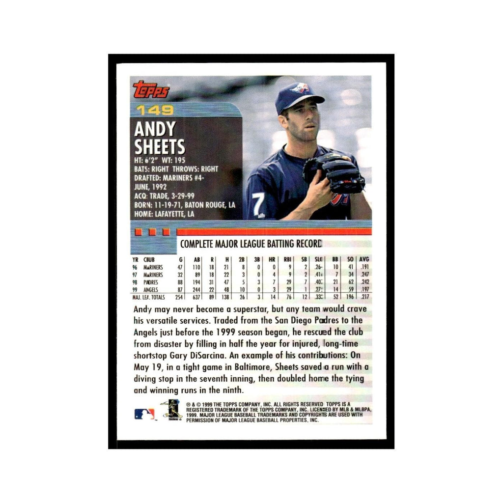 Sandy Alomar Jr. 2000 Topps #149 Cleveland Indians Baseball Card NM