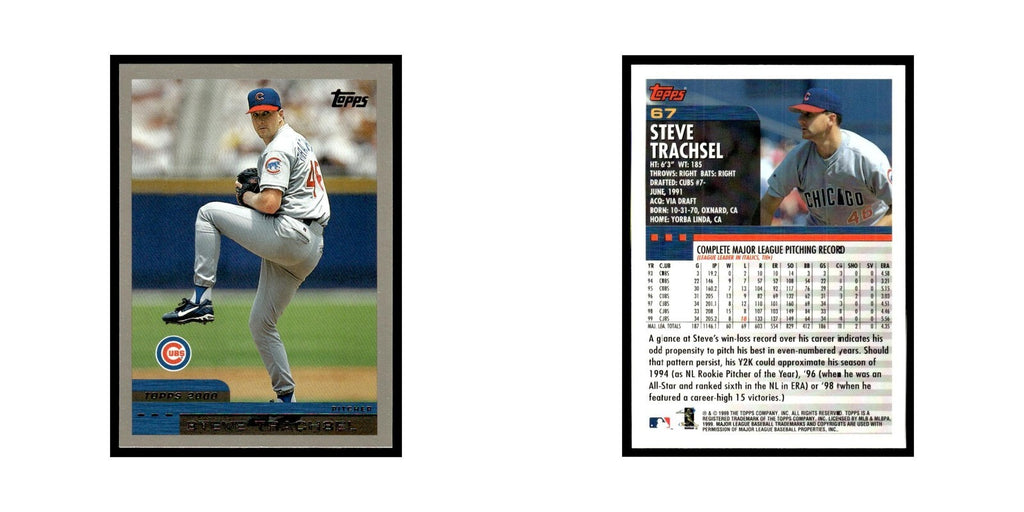 Steve Trachsel 2000 Topps #67 Chicago Cubs Baseball Card NM