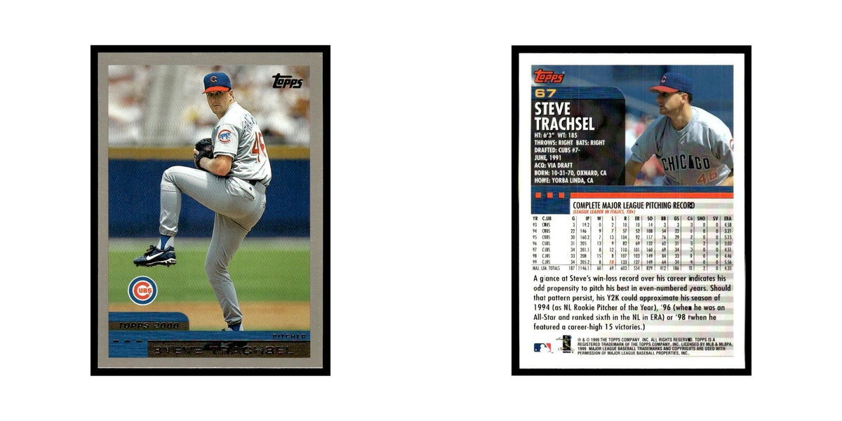 Steve Trachsel 2000 Topps #67 Chicago Cubs Baseball Card NM