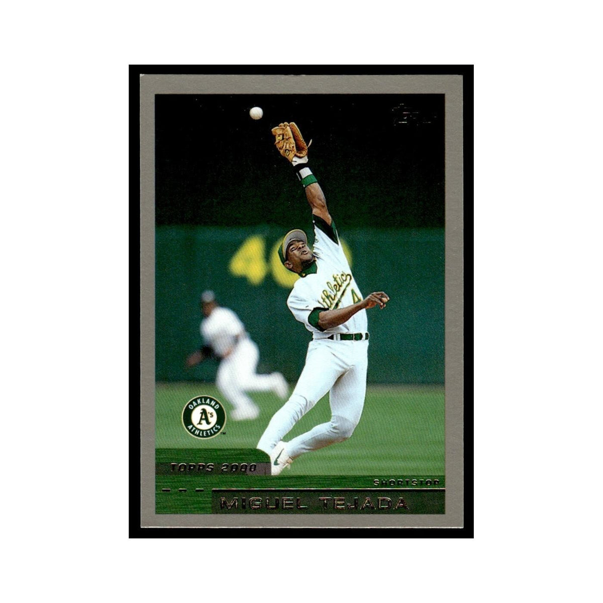 Miguel Tejada 2000 Topps #187 Oakland Athletics Baseball Card NM