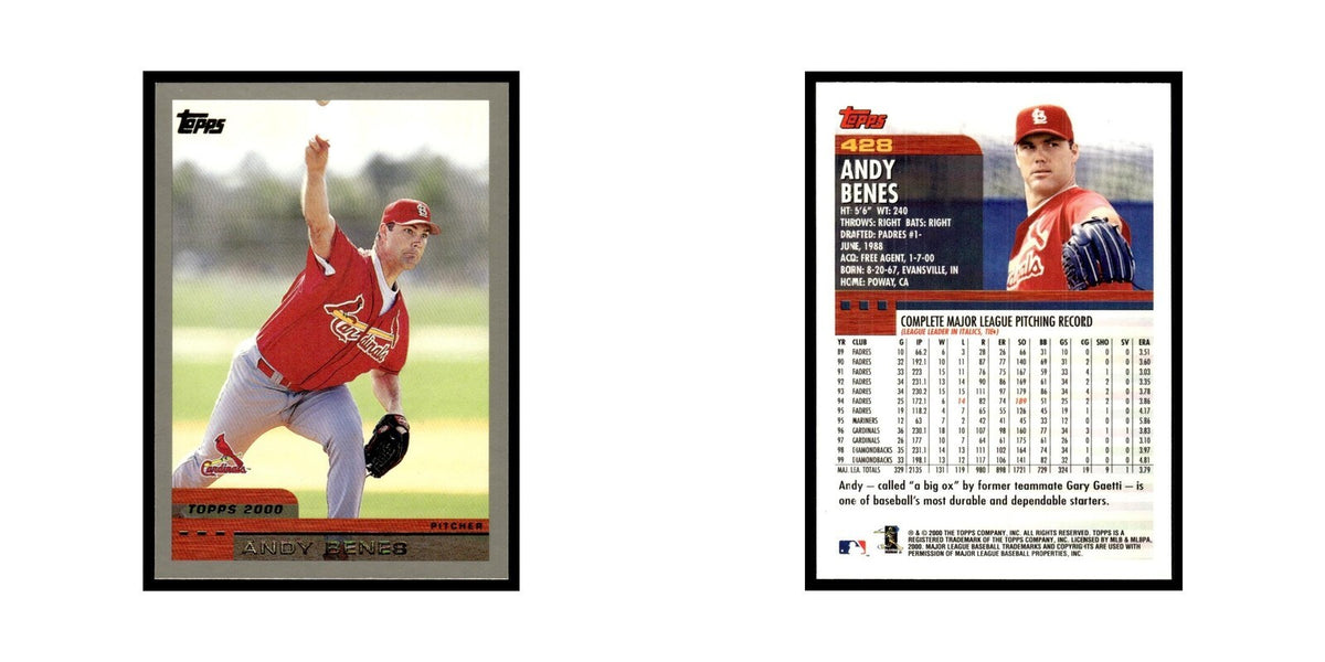 Andy Benes 2000 Topps #428 St. Louis Cardinals Baseball Card NM