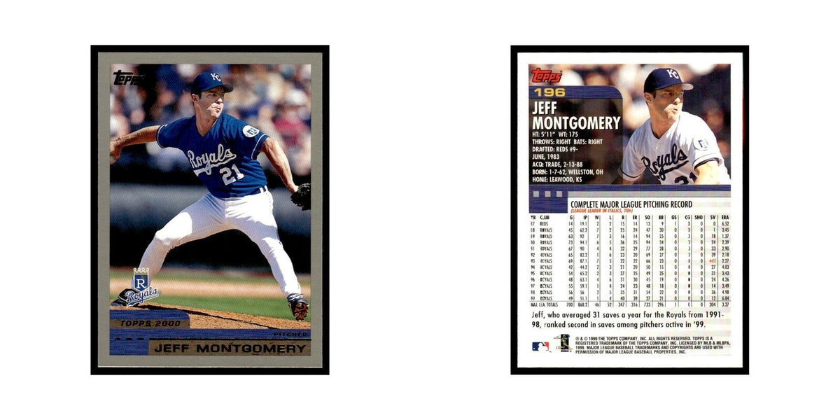Jeff Montgomery 2000 Topps #196 Kansas City Royals Baseball Card NM