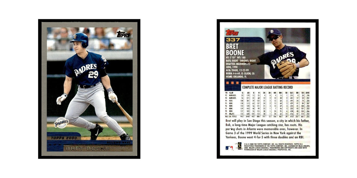 Bret Boone 2000 Topps #337 San Diego Padres Baseball Card NM