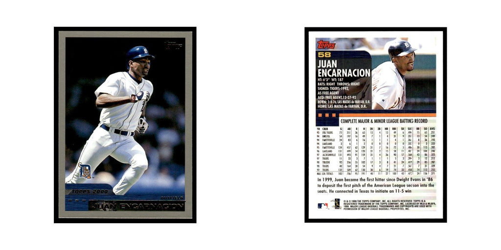 Juan Encarnacion 2000 Topps #58 Detroit Tigers Baseball Card NM