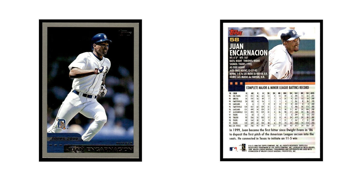 Juan Encarnacion 2000 Topps #58 Detroit Tigers Baseball Card NM