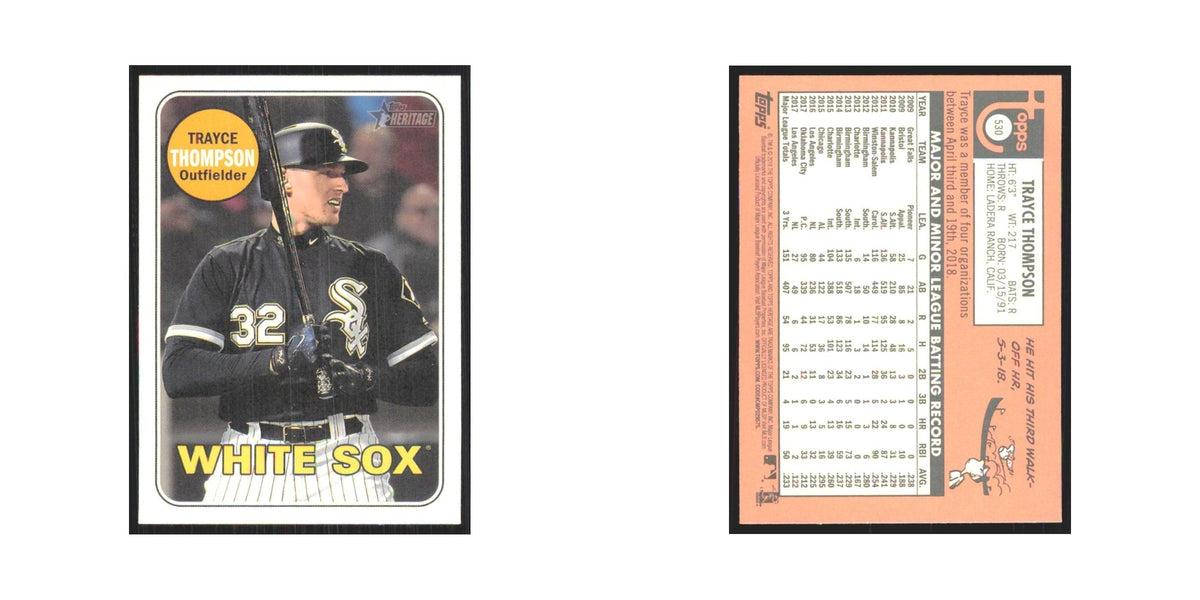 2018 Topps Heritage Trayce Thompson White Sox #530