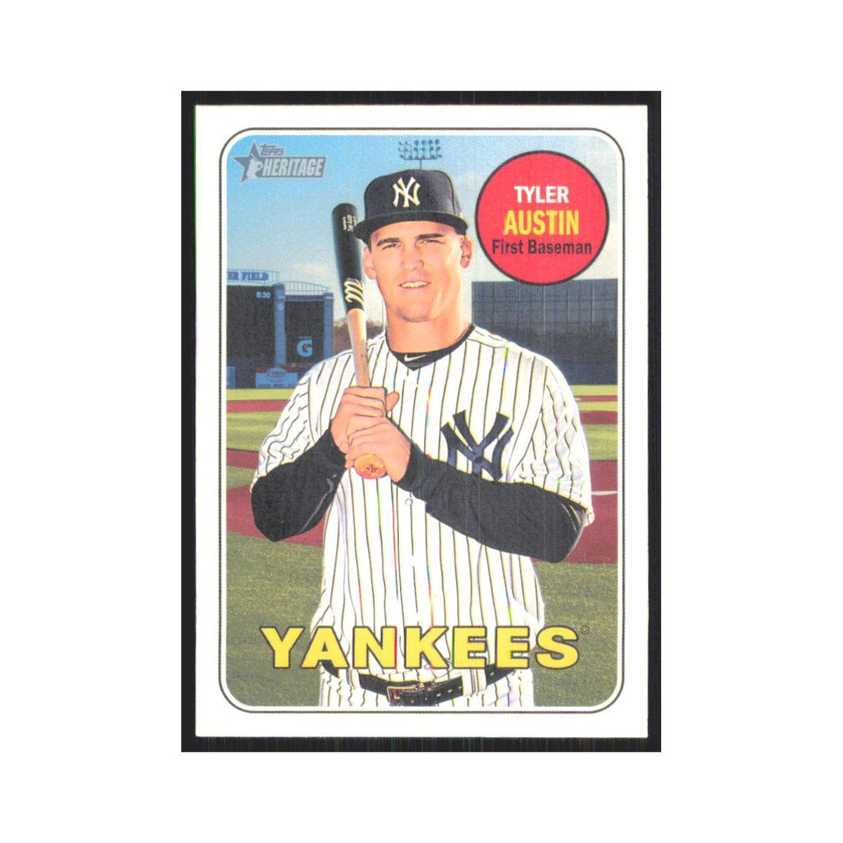 2018 Topps Heritage Tyler Austin Yankees #696