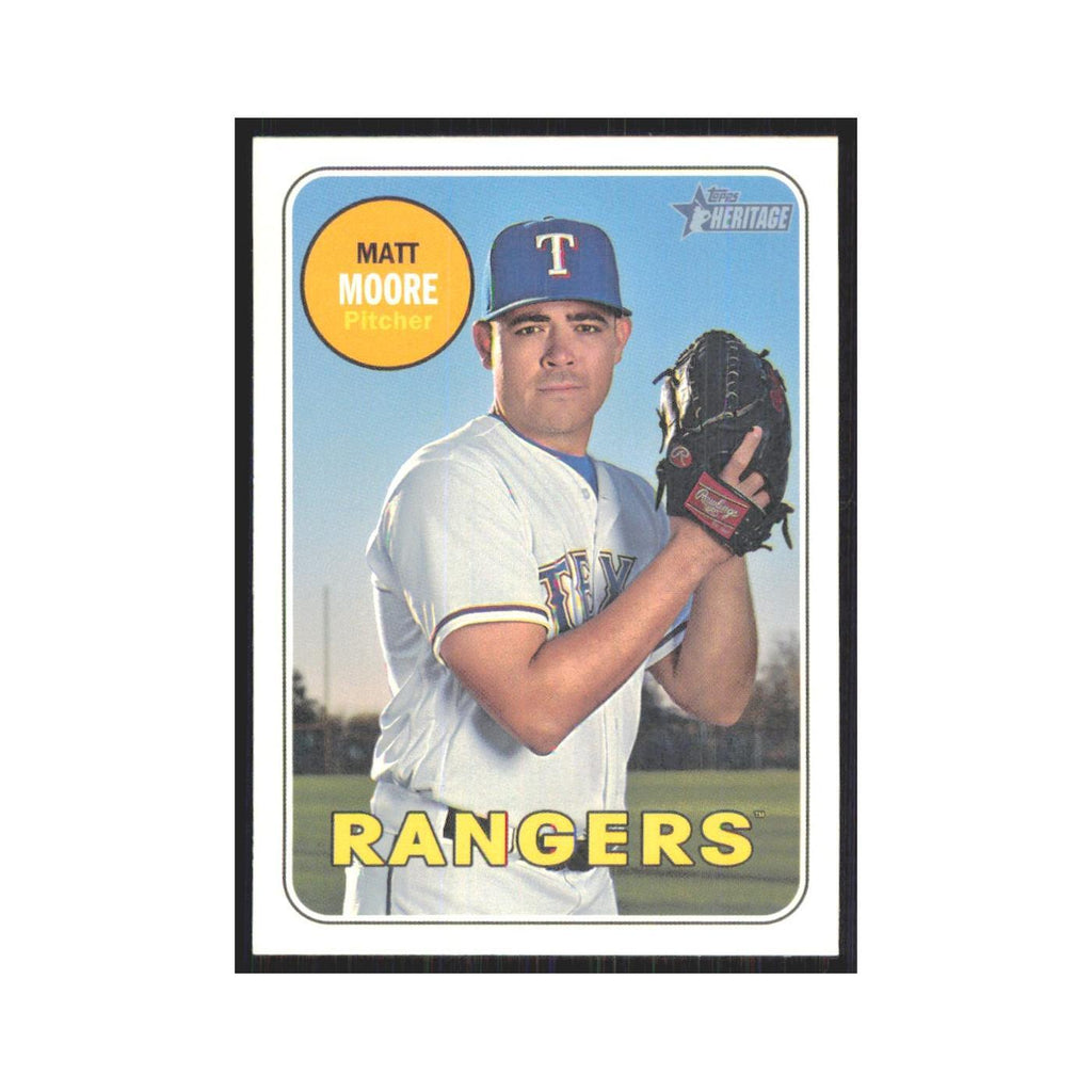 2018 Topps Heritage Matt Moore Rangers #555